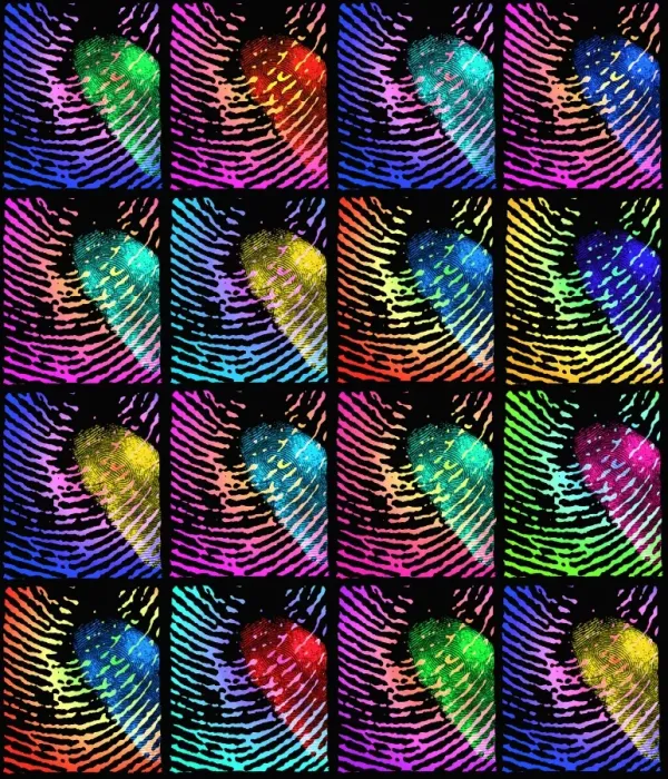 Gerahmter Druck : Fingerprints Gerahmter Druck : Fingerprints