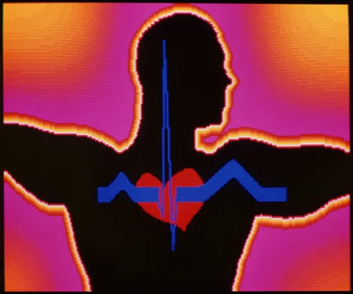 Gerahmter Druck : Heartbeat. Schlagzeug: Computergrafik-Komposition mit einem Herz Gerahmter Druck : Heartbeat. Schlagzeug: Computergrafik-Komposition mit einem Herz