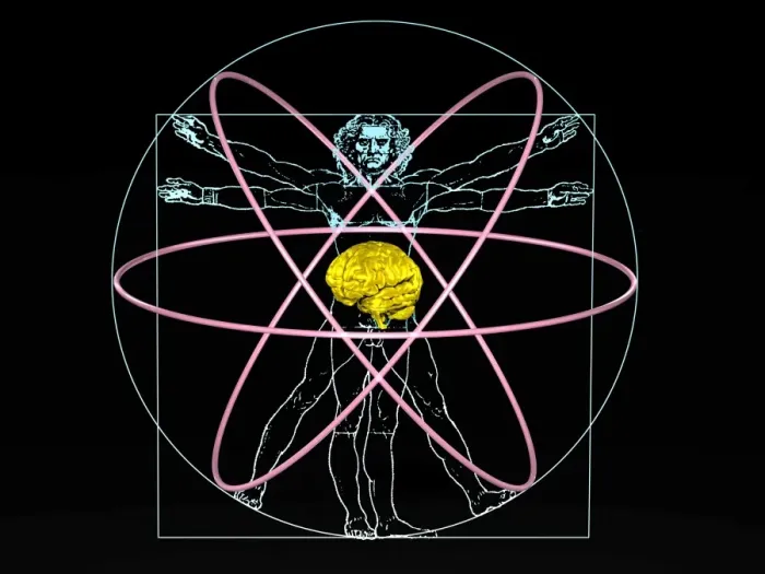 Gerahmter Druck : Menschliche Intelligenz Gerahmter Druck : Menschliche Intelligenz