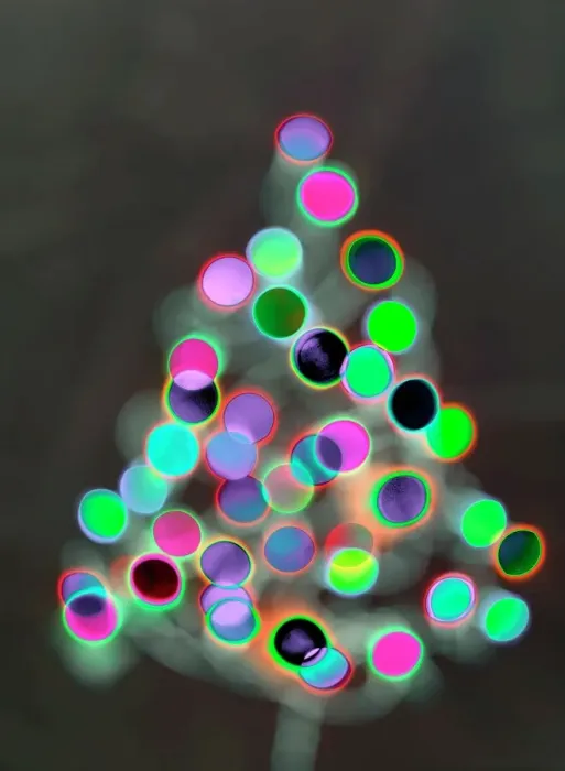 Gerahmter Druck : Erleuchteter Weihnachtsbaum Gerahmter Druck : Erleuchteter Weihnachtsbaum
