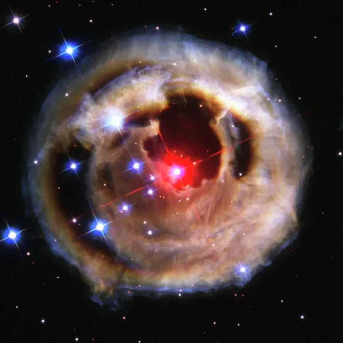 Gerahmter Druck : Lichtschläge von einem explodierenden Stern Gerahmter Druck : Lichtschläge von einem explodierenden Stern