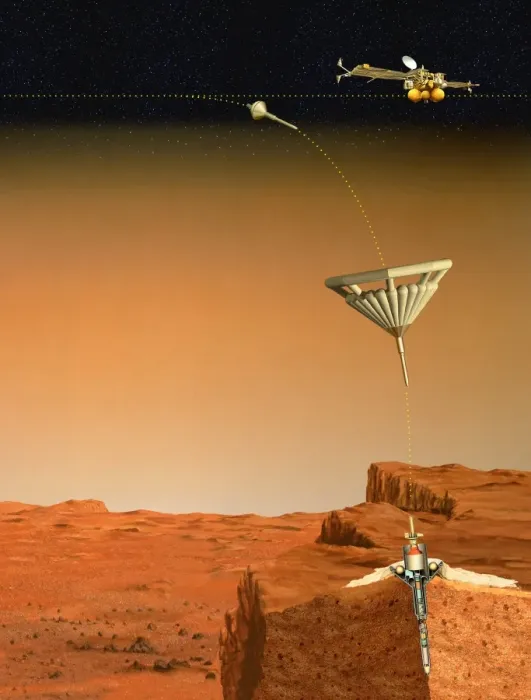 Gerahmter Druck : Mars 96 Eingriffskörper Kunstwerk Gerahmter Druck : Mars 96 Eingriffskörper Kunstwerk