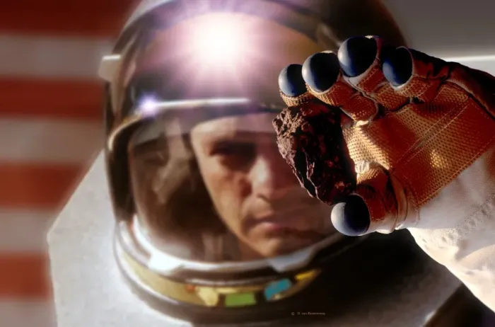 Gerahmter Druck : Marsastronaut Gerahmter Druck : Marsastronaut