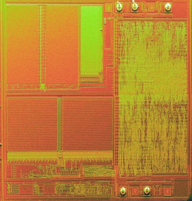 Gerahmter Druck : Mikrochips, SEM Gerahmter Druck : Mikrochips, SEM