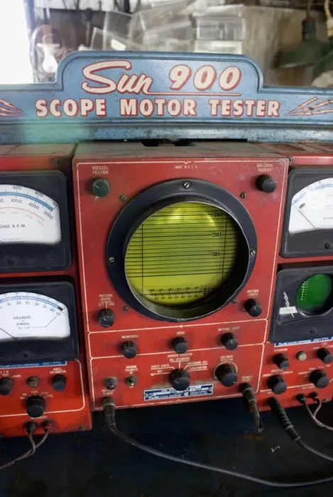 Gerahmter Druck : Motortestgeräte
