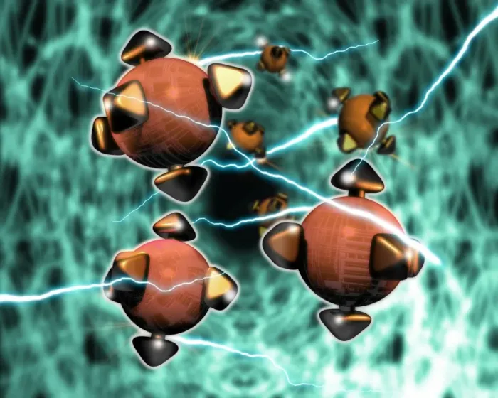 Gerahmter Druck : Nanorobots