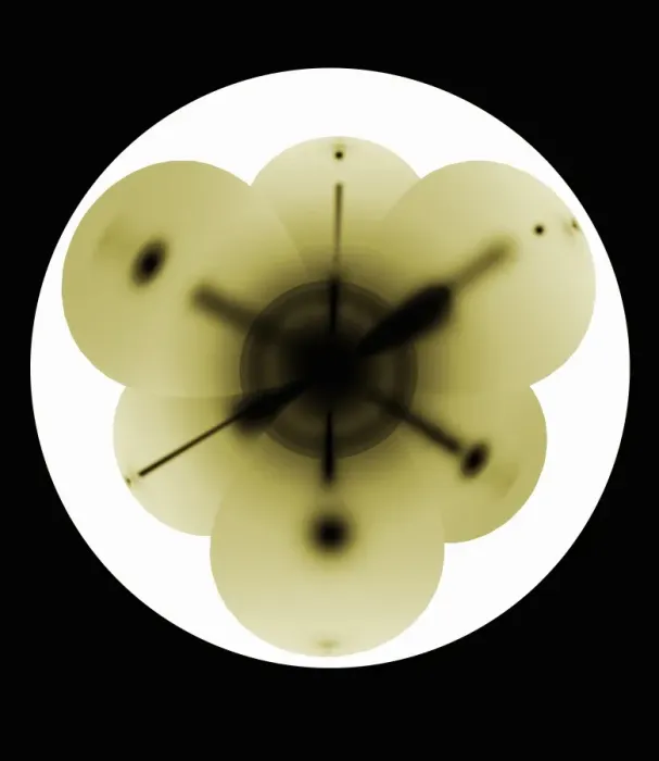 Gerahmter Druck : Neffron Atom, Kunstwerk Gerahmter Druck : Neffron Atom, Kunstwerk