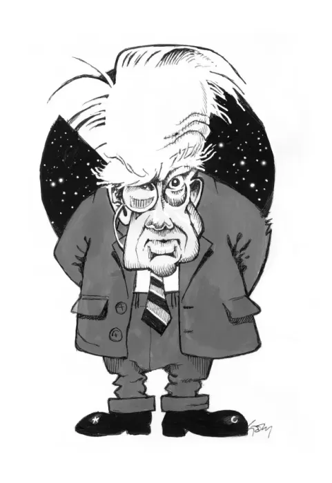 Gerahmter Druck : Patrick Moore, britischer Astronom Gerahmter Druck : Patrick Moore, britischer Astronom