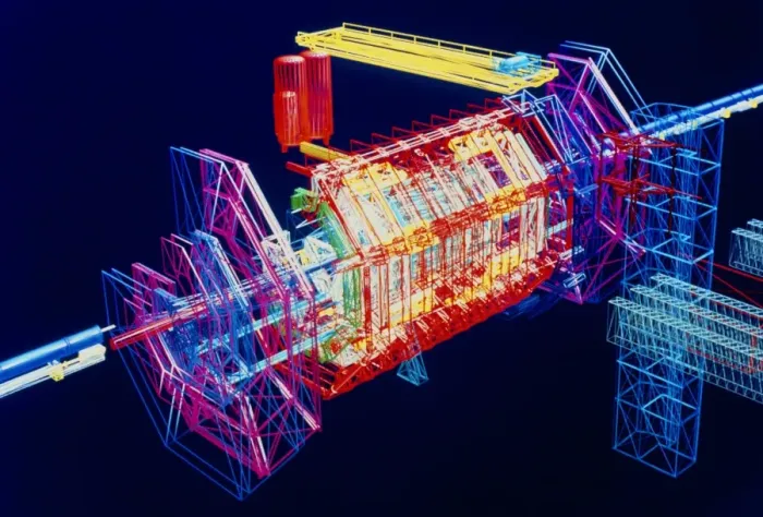 Gerahmter Druck : Kunstcomputer der ATLAS Detektor am CERN Gerahmter Druck : Kunstcomputer der ATLAS Detektor am CERN