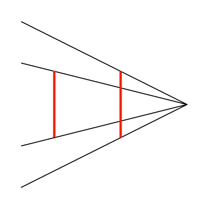 Gerahmter Druck : Ponzos Illusion Gerahmter Druck : Ponzos Illusion