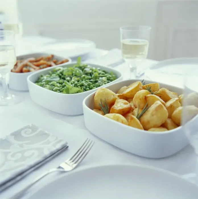 Gerahmter Druck : Röstpotatoes und andere Gemüse Gerahmter Druck : Röstpotatoes und andere Gemüse