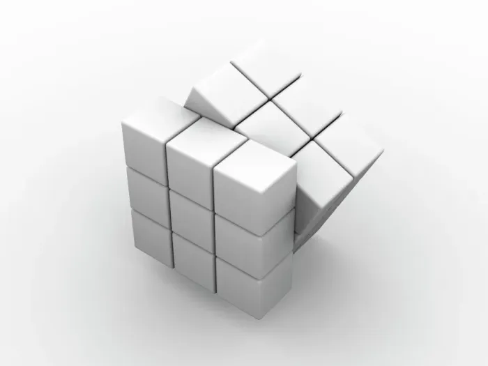 Gerahmter Druck : Rubik-Kugel, Kunstwerk Gerahmter Druck : Rubik-Kugel, Kunstwerk