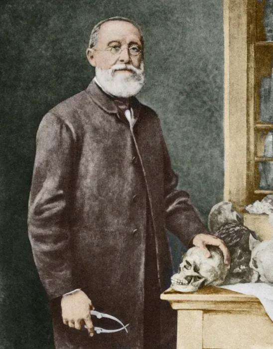 Gerahmter Druck : Rudolf Virchow, deutscher Pathologe Gerahmter Druck : Rudolf Virchow, deutscher Pathologe