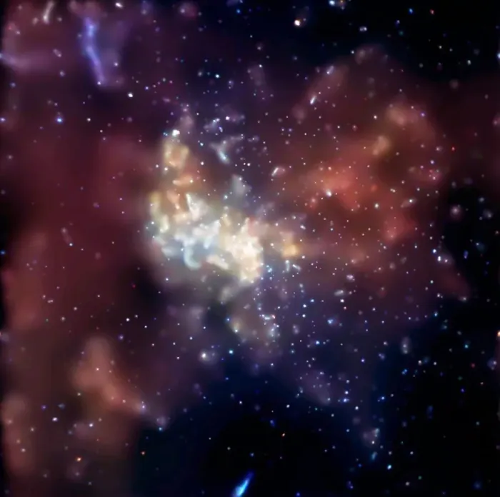 Gerahmter Druck : Sagittarius A*, Röntgenbild Gerahmter Druck : Sagittarius A*, Röntgenbild