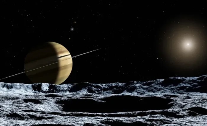 Gerahmter Druck : Saturn von Rhea Gerahmter Druck : Saturn von Rhea