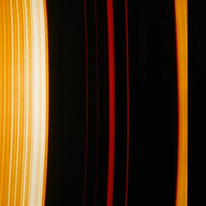 Gerahmter Druck : Ein Teil des Ring systems von Saturn Gerahmter Druck : Ein Teil des Ring systems von Saturn