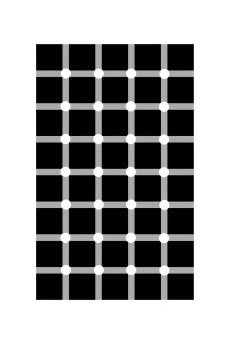 Gerahmter Druck : Bewundernswerte Grid-Illusion Gerahmter Druck : Bewundernswerte Grid-Illusion