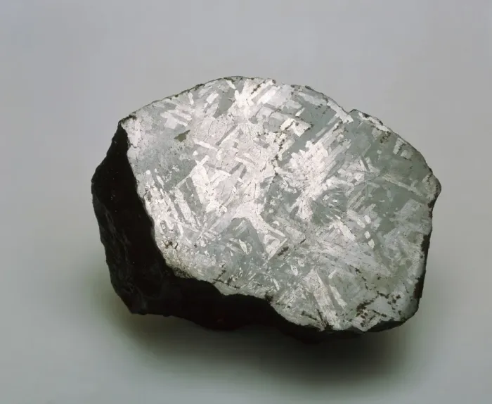 Gerahmter Druck : Segmentierte Eisenmeteorit Gerahmter Druck : Segmentierte Eisenmeteorit