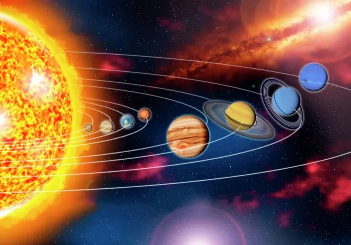 Gerahmter Druck : Sonnenblitzsystemplaneten Gerahmter Druck : Sonnenblitzsystemplaneten