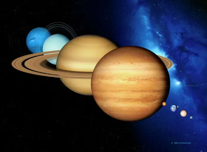 Gerahmter Druck : Sonnenbestandteile des Sonnensystems Gerahmter Druck : Sonnenbestandteile des Sonnensystems