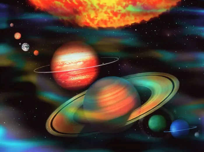 Gerahmter Druck : Sonnen- und Planetensystem Gerahmter Druck : Sonnen- und Planetensystem