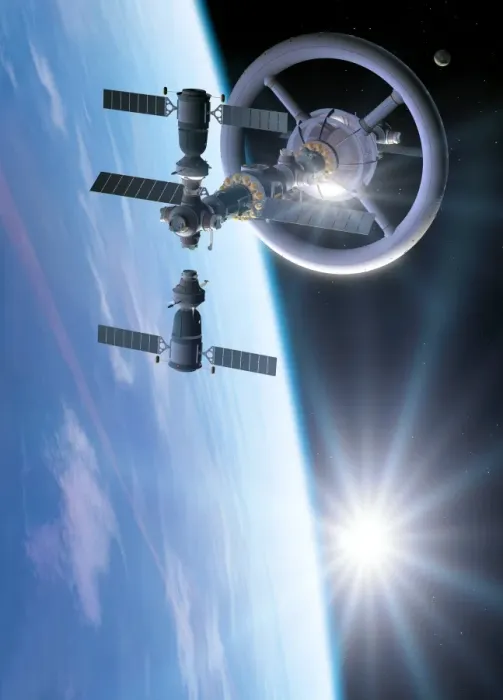 Gerahmter Druck : Space hotel Gerahmter Druck : Space hotel