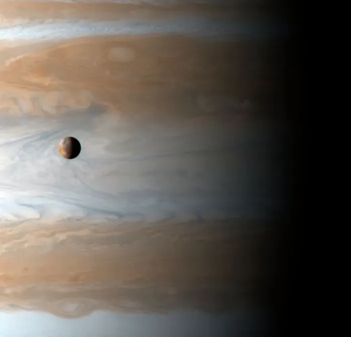 Gerahmter Druck : Ich und Jupiter, Bild der Cassini Gerahmter Druck : Ich und Jupiter, Bild der Cassini