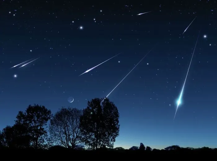 Gerahmter Druck : Meteorschauerwerk Gerahmter Druck : Meteorschauerwerk