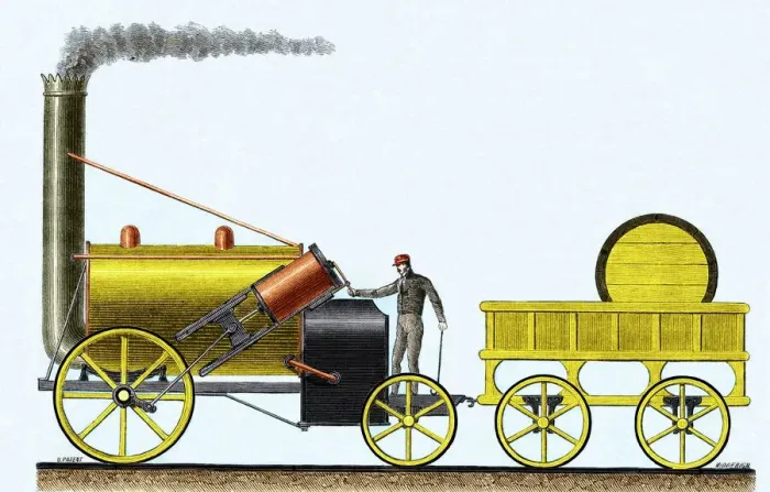 Gerahmter Druck : Sch Stephenson's Rakete 1829 Gerahmter Druck : Sch Stephenson's Rakete 1829