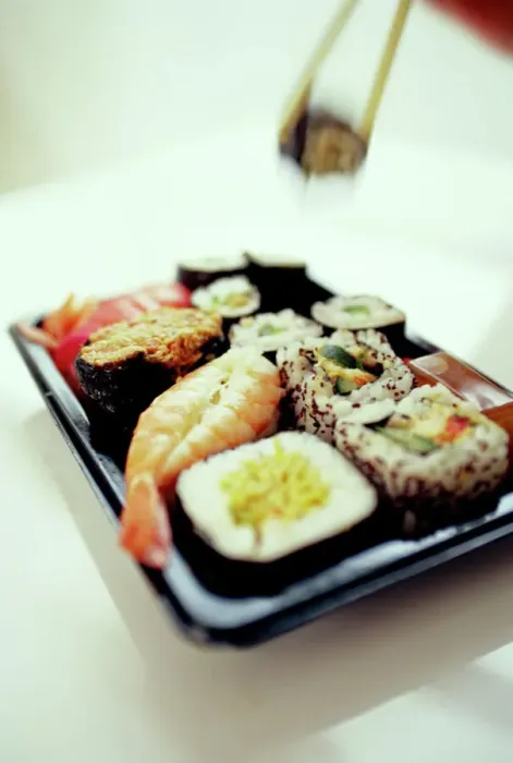Gerahmter Druck : Sushiplatte Gerahmter Druck : Sushiplatte