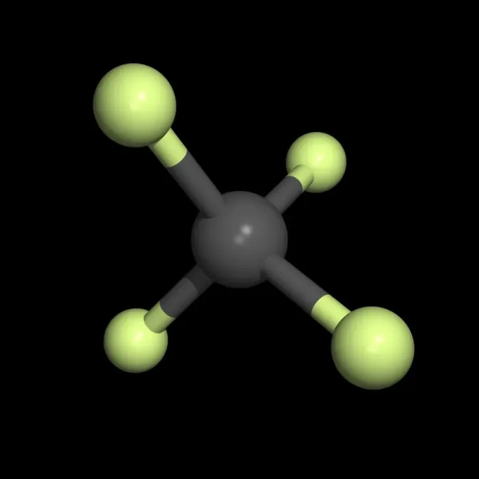 Gerahmter Druck : Tetrachlorwasserstoffmolekül Gerahmter Druck : Tetrachlorwasserstoffmolekül