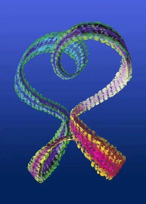 Gerahmter Druck : Torus. Computermodell einer mathematischen Form namens Torus Gerahmter Druck : Torus. Computermodell einer mathematischen Form namens Torus