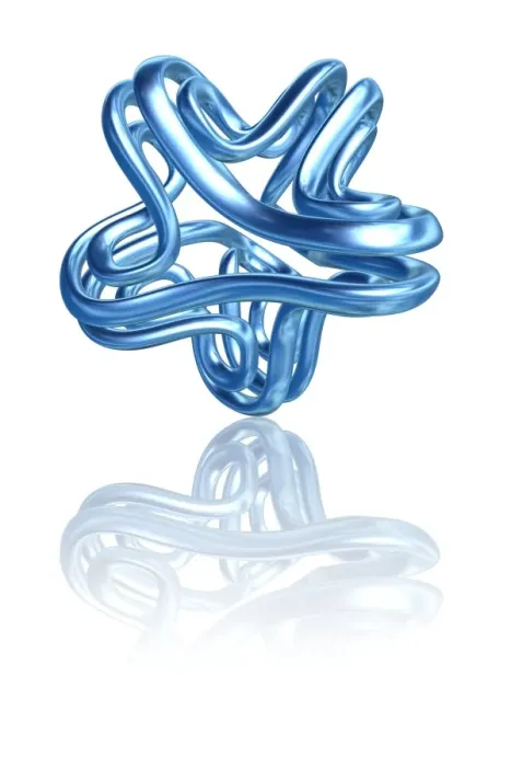Gerahmter Druck : Torus Knot, Computerkunstwerk Gerahmter Druck : Torus Knot, Computerkunstwerk