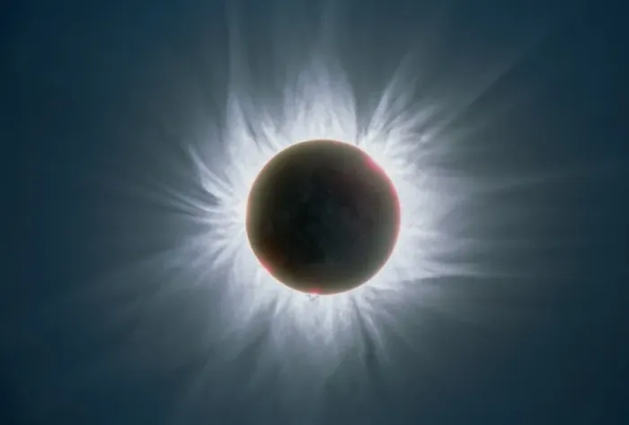 Gerahmter Druck : Sonnenfinsternis mit Corona Gerahmter Druck : Sonnenfinsternis mit Corona