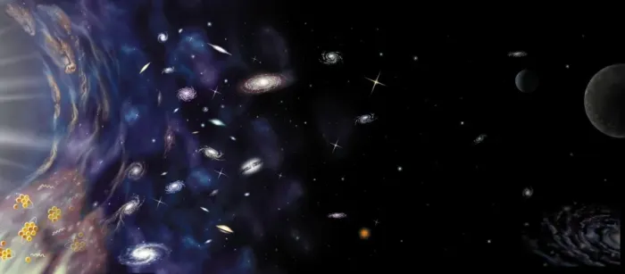 Gerahmter Druck : Die Evolution der Universen Gerahmter Druck : Die Evolution der Universen
