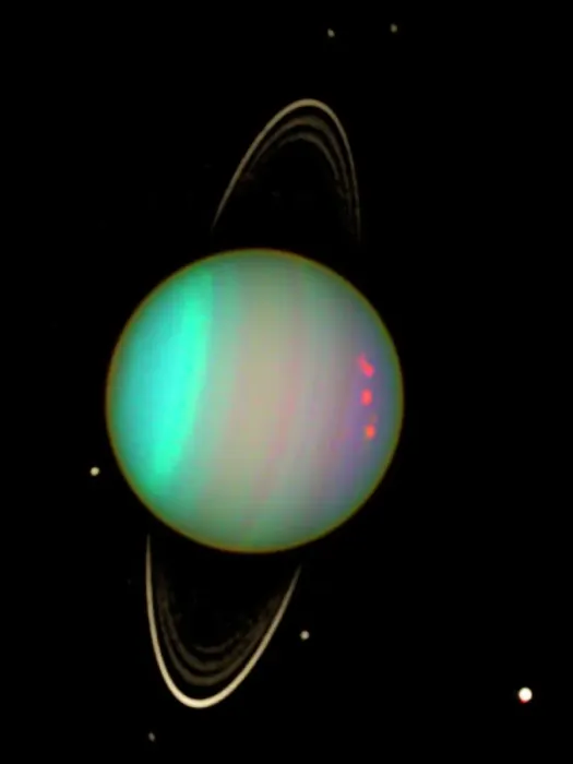 Gerahmter Druck : Uranus. Hubble-Raumteleskopbild des Planeten Uranus mit seinem Ringsystem Gerahmter Druck : Uranus. Hubble-Raumteleskopbild des Planeten Uranus mit seinem Ringsystem