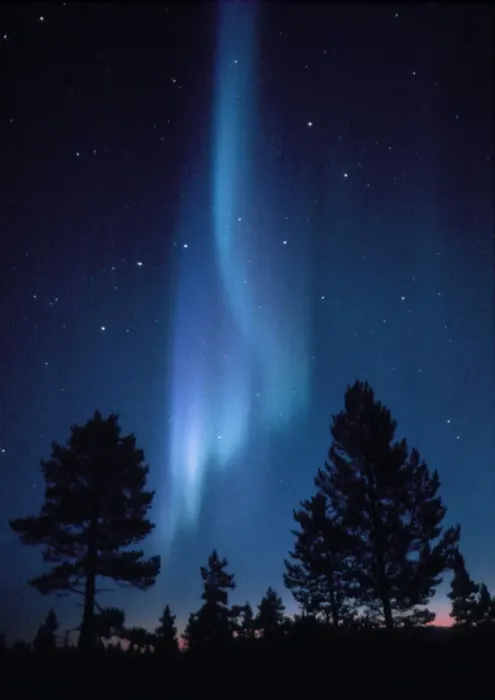 Gerahmter Druck : Blick auf eine Aurora-Borealis-Show Gerahmter Druck : Blick auf eine Aurora-Borealis-Show