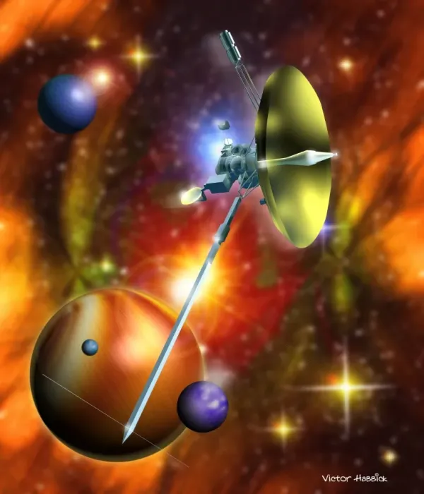 Gerahmter Druck : Raumschiff Voyager Gerahmter Druck : Raumschiff Voyager