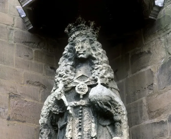 Gerahmter Druck : Verwitterter Statuens Gerahmter Druck : Verwitterter Statuens