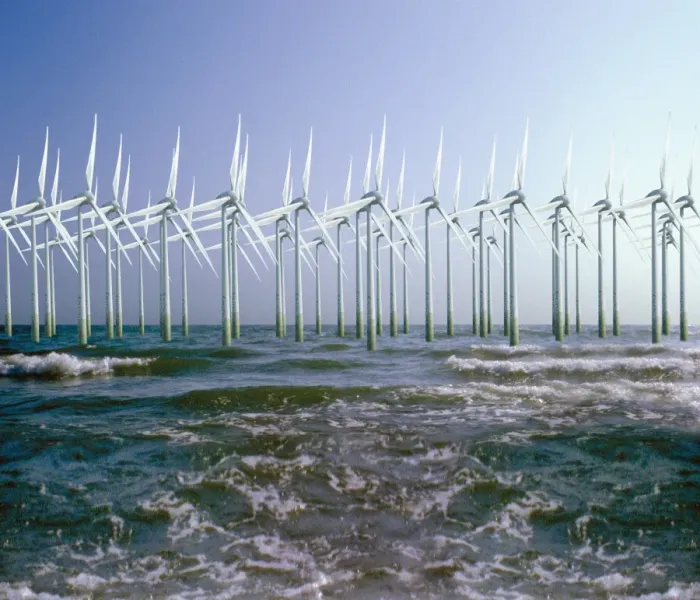 Gerahmter Druck : Windturbinen Gerahmter Druck : Windturbinen