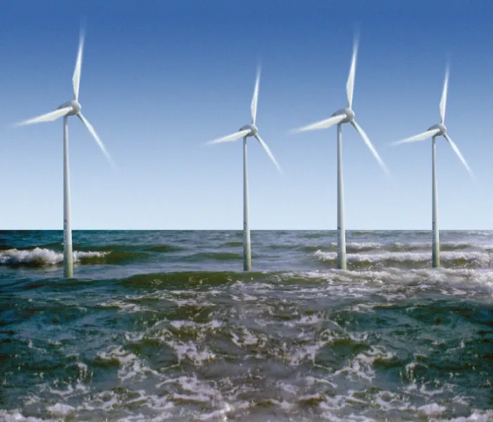 Gerahmter Druck : Windturbinen Gerahmter Druck : Windturbinen