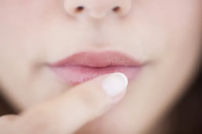 Gerahmter Druck : Frauenlippen Gerahmter Druck : Frauenlippen