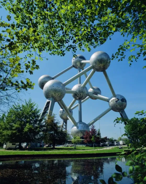 Gerahmter Druck : Das Atomium, Brüssel, Belgien Gerahmter Druck : Das Atomium, Brüssel, Belgien