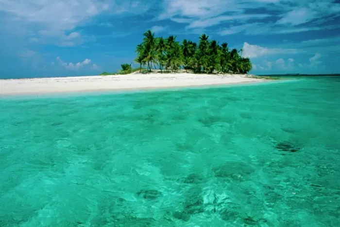 Gerahmter Druck : Leere Strand in den Bahamas Gerahmter Druck : Leere Strand in den Bahamas