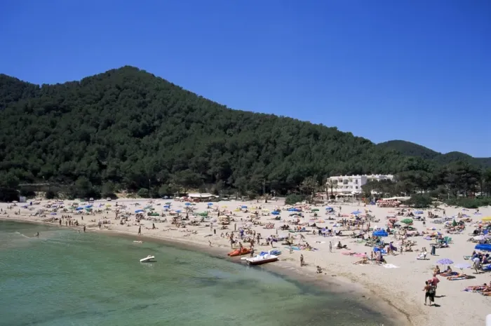 Gerahmter Druck : Strand, Cala Llonga Gerahmter Druck : Strand, Cala Llonga