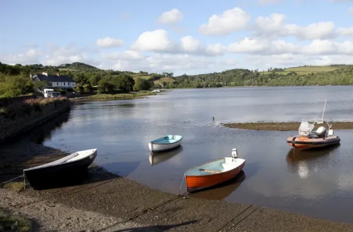 Gerahmter Druck : Die Bere Ferrers , Fluss Tavy , Devon , England , Vereinigtes Königreich , Europa Gerahmter Druck : Die Bere Ferrers , Fluss Tavy , Devon , England , Vereinigtes Königreich , Europa