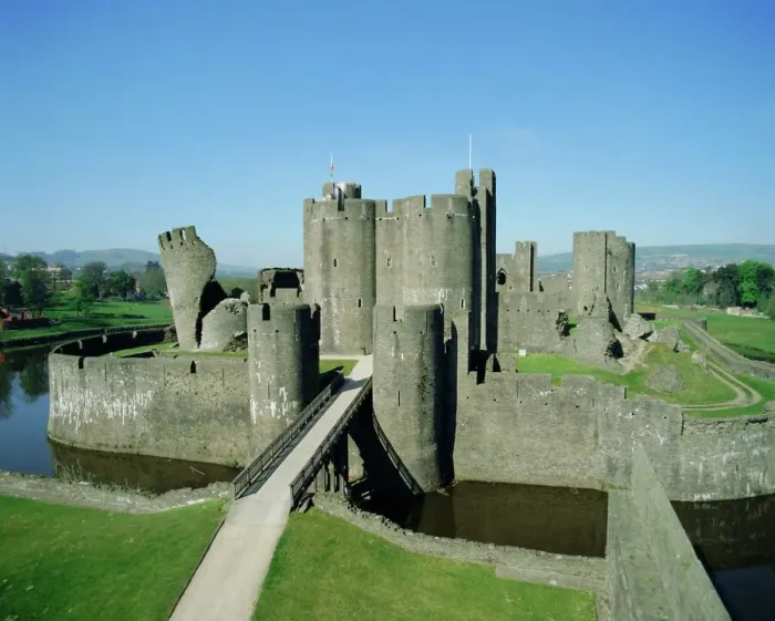 Gerahmter Druck : Kastell Caerphilly Gerahmter Druck : Kastell Caerphilly