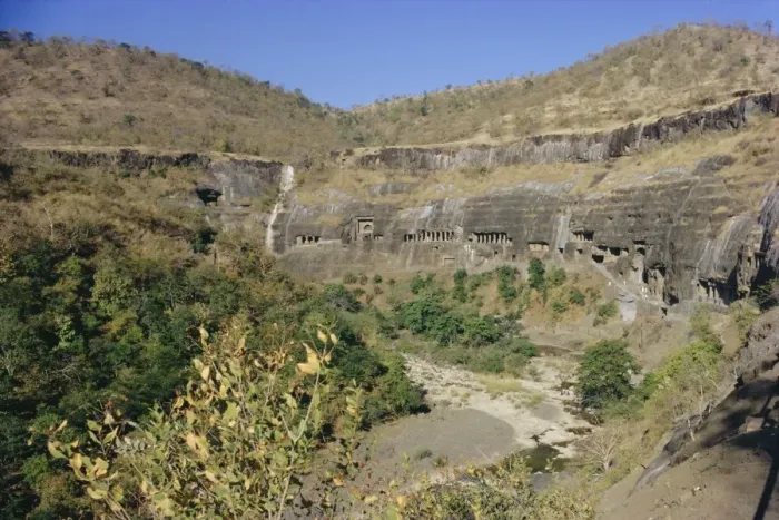 Gerahmter Druck : Die Höhlen von Ajanta Gerahmter Druck : Die Höhlen von Ajanta