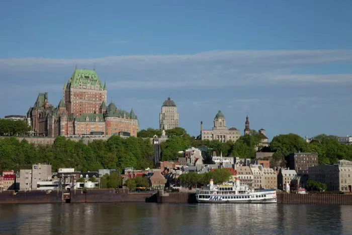Gerahmter Druck : Schloss Frontenac, Québec-Stadt, Québec (Provinz), Kanada Nordamerika Gerahmter Druck : Schloss Frontenac, Québec-Stadt, Québec (Provinz), Kanada Nordamerika