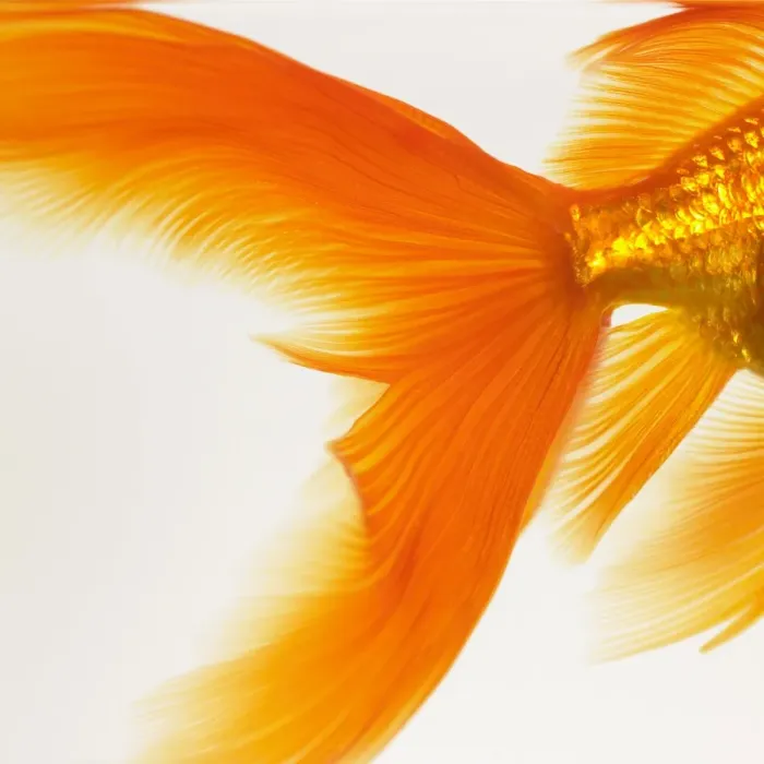 Gerahmter Druck : Enge Näherung eines Goldfischschwanzes Gerahmter Druck : Enge Näherung eines Goldfischschwanzes